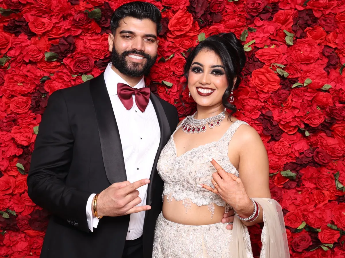Clutch City luxury photo booth at Houston wedding reception